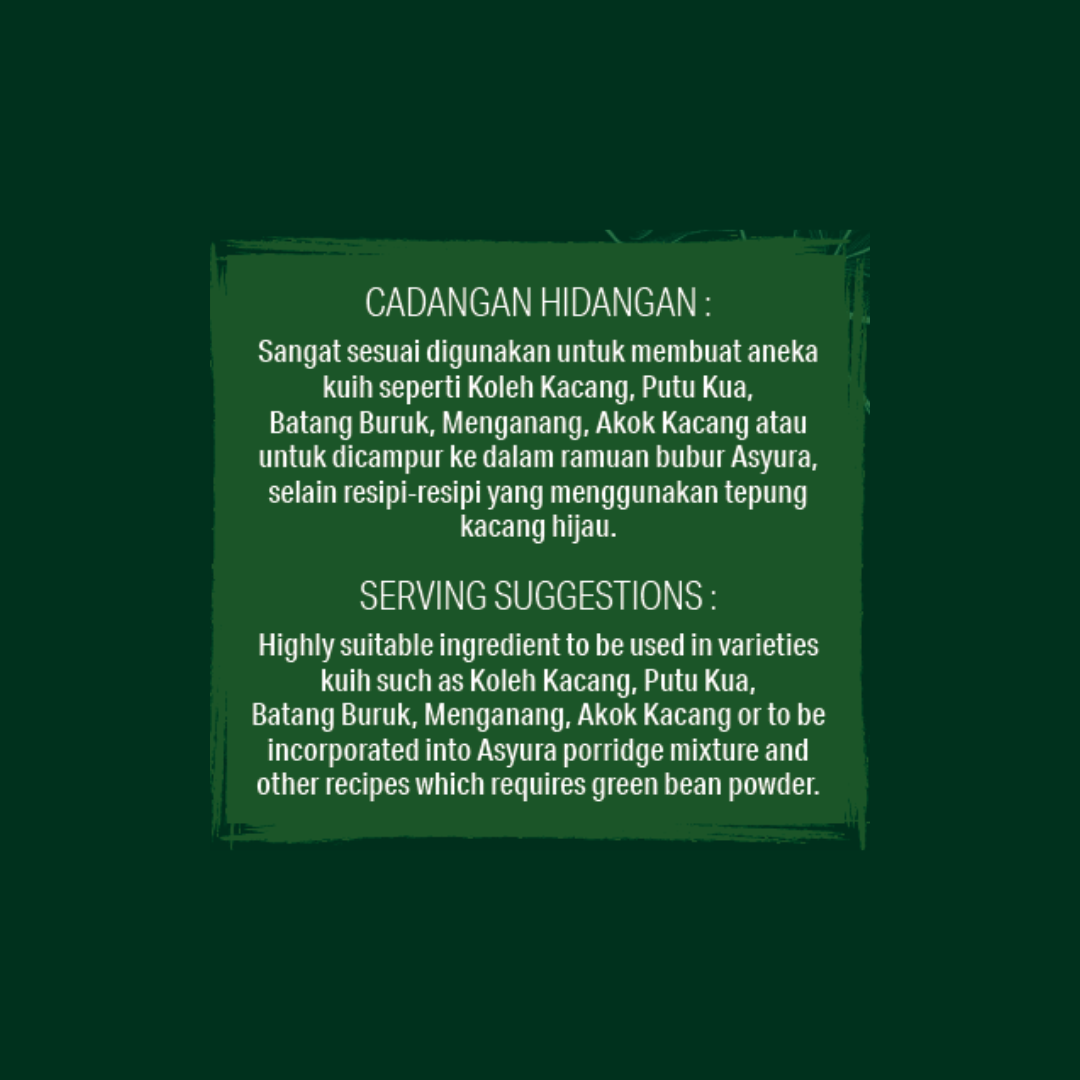 [Carton] Serbuk Kacang Hijau Cap Bunga Rose 400gm 