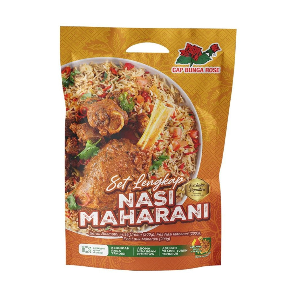 Set Lengkap Nasi Maharani Cap Bunga Rose 610gm